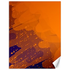 Orange And Blue Artistic Pattern Canvas 18  X 24  