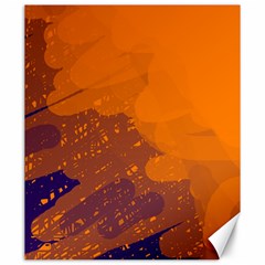 Orange And Blue Artistic Pattern Canvas 20  X 24  