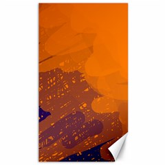 Orange And Blue Artistic Pattern Canvas 40  X 72  