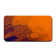 Orange And Blue Artistic Pattern Medium Bar Mats