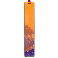 Orange And Blue Artistic Pattern Large Book Marks