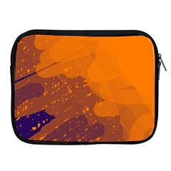 Orange And Blue Artistic Pattern Apple Ipad 2/3/4 Zipper Cases