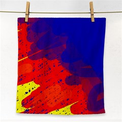 Colorful Pattern Face Towel by Valentinaart