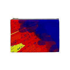 Colorful Pattern Cosmetic Bag (medium)  by Valentinaart