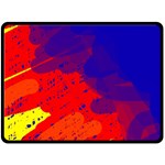 Colorful pattern Fleece Blanket (Large)  80 x60  Blanket Front