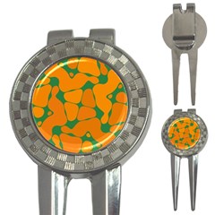 Orange Shapes                                                                                        			3-in-1 Golf Divot