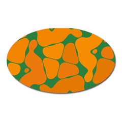 Orange Shapes                                                                                        			magnet (oval)