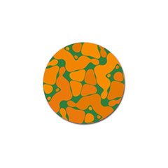 Orange Shapes                                                                                        			golf Ball Marker (4 Pack)