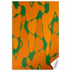 Orange Shapes                                                                                        			canvas 12  X 18 