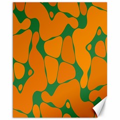 Orange Shapes                                                                                        			canvas 16  X 20 