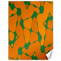 Orange Shapes                                                                                        			canvas 36  X 48 