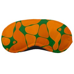 Orange Shapes                                                                                        			sleeping Mask by LalyLauraFLM