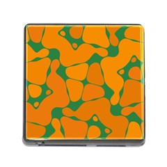 Orange Shapes                                                                                        			memory Card Reader (square)