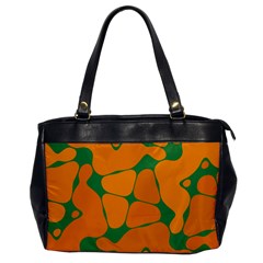 Orange Shapes                                                                                        			oversize Office Handbag