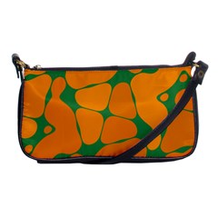 Orange Shapes                                                                                        			shoulder Clutch Bag