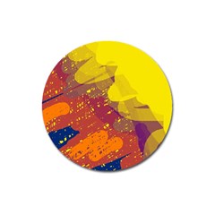 Colorful Abstract Pattern Magnet 3  (round)