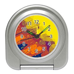 Colorful Abstract Pattern Travel Alarm Clocks