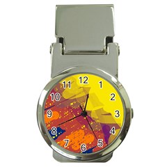 Colorful Abstract Pattern Money Clip Watches by Valentinaart