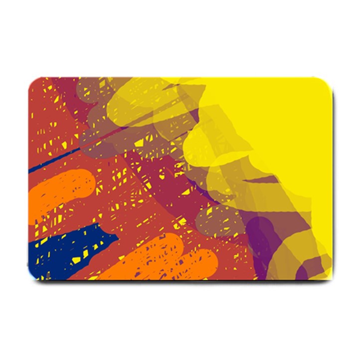 Colorful abstract pattern Small Doormat 