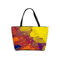 Colorful Abstract Pattern Shoulder Handbags by Valentinaart