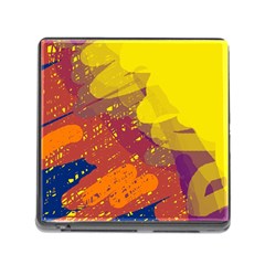 Colorful Abstract Pattern Memory Card Reader (square)