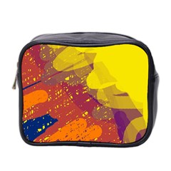 Colorful Abstract Pattern Mini Toiletries Bag 2-side by Valentinaart