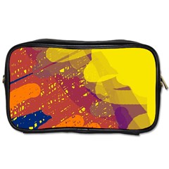 Colorful Abstract Pattern Toiletries Bags by Valentinaart