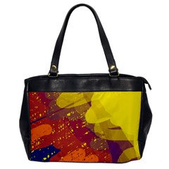 Colorful Abstract Pattern Office Handbags by Valentinaart