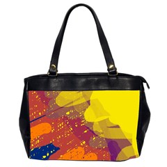 Colorful Abstract Pattern Office Handbags (2 Sides) 