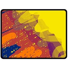 Colorful Abstract Pattern Fleece Blanket (large) 