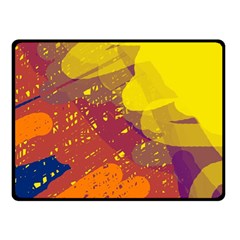 Colorful Abstract Pattern Fleece Blanket (small)