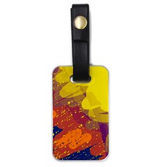 Colorful Abstract Pattern Luggage Tags (one Side)  by Valentinaart