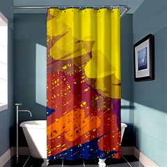 Colorful Abstract Pattern Shower Curtain 36  X 72  (stall) 