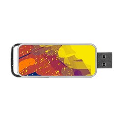 Colorful Abstract Pattern Portable Usb Flash (one Side) by Valentinaart