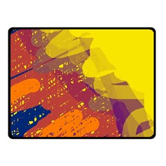 Colorful Abstract Pattern Double Sided Fleece Blanket (small) 