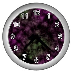 Organic                                                                                         			wall Clock (silver)