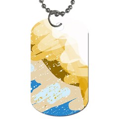 Artistic Pastel Pattern Dog Tag (one Side)