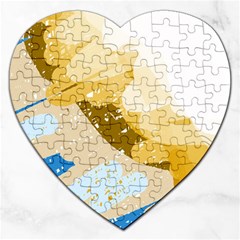 Artistic Pastel Pattern Jigsaw Puzzle (heart)