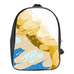 Artistic Pastel Pattern School Bags(large) 