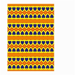 Hearts And Rhombus Pattern                                                                                          Small Garden Flag