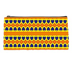 Hearts And Rhombus Pattern                                                                                          	pencil Case