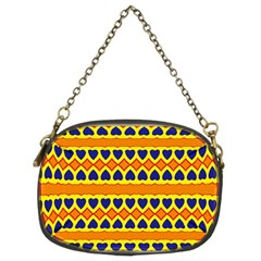 Hearts And Rhombus Pattern                                                                                          	chain Purse (two Sides)