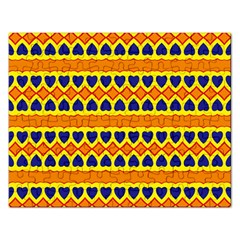 Hearts And Rhombus Pattern                                                                                          			jigsaw Puzzle (rectangular)