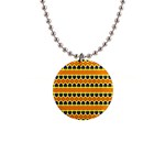 Hearts and rhombus pattern                                                                                          			1  Button Necklace Front