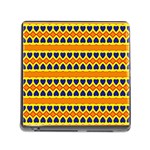 Hearts and rhombus pattern                                                                                          			Memory Card Reader (Square) Front