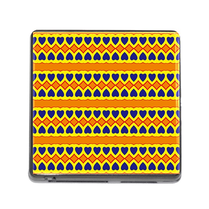 Hearts and rhombus pattern                                                                                          			Memory Card Reader (Square)