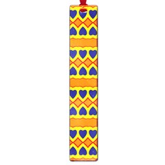 Hearts And Rhombus Pattern                                                                                          			large Book Mark