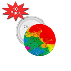 Colorful Abstract Design 1 75  Buttons (10 Pack)