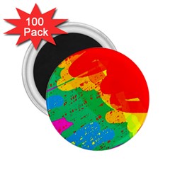 Colorful Abstract Design 2 25  Magnets (100 Pack) 