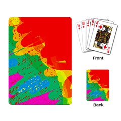 Colorful Abstract Design Playing Card